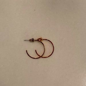 Gold small hoop earrings